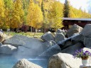 autumn rock lake hydro spray